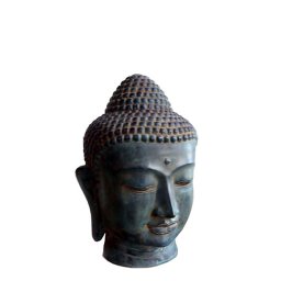Bronzen Amithaba Buddha Hoofd Dierenurn (1.9 liter)