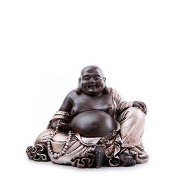 Happy Boeddha Dierenurn Zwartzilver (ca. 1.5 liter)
