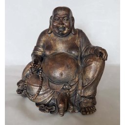 Dikbuik Boeddha Dierenurn Goudbruin Large (4.5 liter)