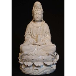 Chinese XL Buddha Dieren Urn Kwan Yin (6 liter, geschikt als duourn)