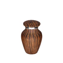 Elegance Mini Dierenurn Dark Woodlook (0.1 liter)