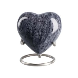 Elegance Hart Dierenurn Mass Blue Granit Look, inclusief Standaard (0.1 liter)