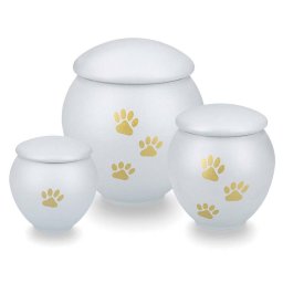 Middelgrote Budget Dieren Urn Licht Matgrijs (1.5 liter)