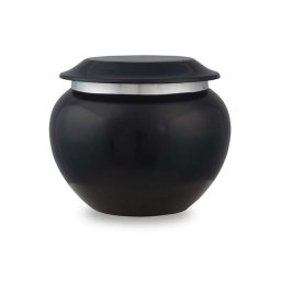Kleine Pakoda Dieren Urn Rustic Black (0.5 liter)