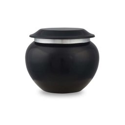 Mini Pakoda Dierenurn Rustic Black (0.35 liter)