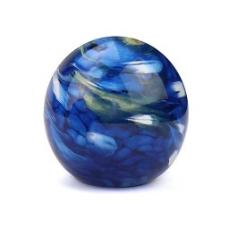 Kleine Kristalglazen Bal Dierenurn Elan Marble Blue (0.5 liter)