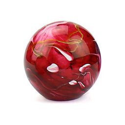 Kleine Glazen Bal Dierenurn Elan Marble Red (0.5 liter)