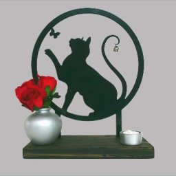 Dieren Gedenkaltaar Speelse Kat (28 cm)