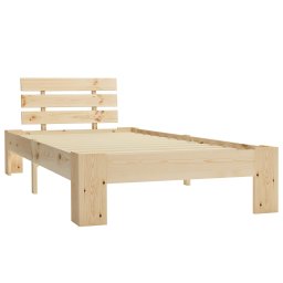vidaXL Bedframe massief grenenhout 100x200 cm