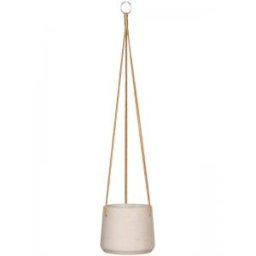 Rough Eco-line hangende bloempot M 17x14 cm Patt lichtgrijs