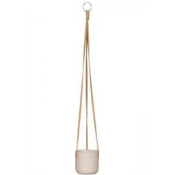 Rough Eco-line hangende bloempot XXS 11x10 cm Charlie lichtgrijs