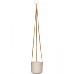 Rough Eco-line hangende bloempot XS 12x12 cm Charlie lichtgrijs
