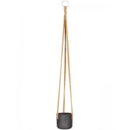 Rough Eco-line hangende bloempot XXXS 9x8 cm Charlie zwart