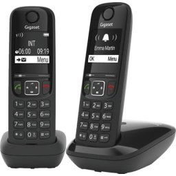 Gigaset AS690 DUO Huistelefoon Zwart
