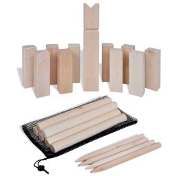 vidaXL Houten Kubb spel set
