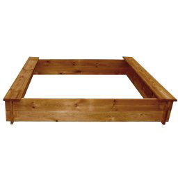 vidaXL Zandbak vierkant hout