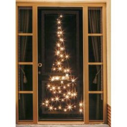 Fairybell kerstboom deurverlichting 210 cm 60 led warmwit