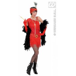 Flapper jurk rood 20's