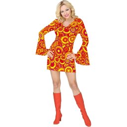 70's Jurk Disco Oranje