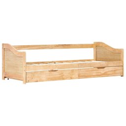 vidaXL Bedbank uittrekbaar grenenhout 90x200 cm