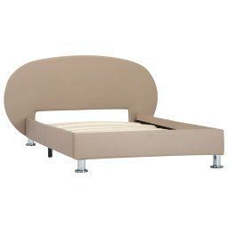 vidaXL Bedframe kunstleer cappuccino 100x200 cm