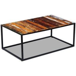 vidaXL Salontafel 100x60x40 cm massief gerecycled hout
