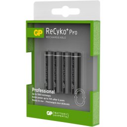 GP ReCyko+ NiMH Ready to use AAA batterijen 800mAh, 4 stuks in blister
