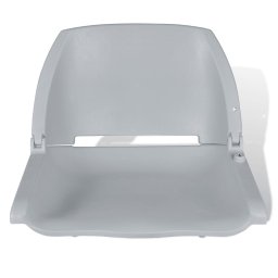 vidaXL Bootstoel zonder kussen inklapbaar 48x51x41 cm grijs