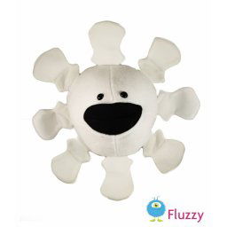 Weer knuffel handpop: sneeuwvlok
