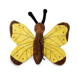 Vlinder knuffel (28 cm) blauw, oranje of geel