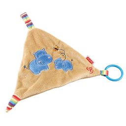 Fisher Price Nijlpaard knuffeldoekje met ring