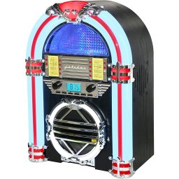 Retro mini jukebox met Bluetooth, FM-radio en CD-speler