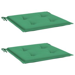 vidaXL Tuinstoelkussens 2 st 50x50x3 cm oxford stof groen
