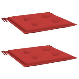 vidaXL Tuinstoelkussens 2 st 50x50x3 cm stof rood
