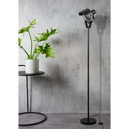 Moderne Leeslamp Stage staande vloerlamp zwart