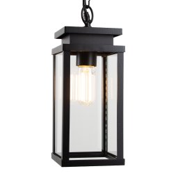 Buiten Hanglamp Zwart Jersey Aan Ketting
