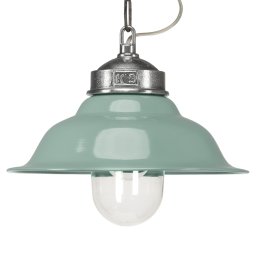 Hanglamp aan ketting Porto Fino aluminium met groen deksel