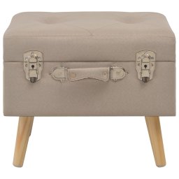 vidaXL Opbergkruk 40 cm stof beige
