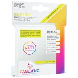 Sleeves Matte Big Square-Sized 82x82mm (50 stuks)