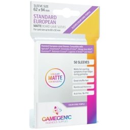 Sleeves Matte Standard European-Sized 62x94mm (50 stuks)