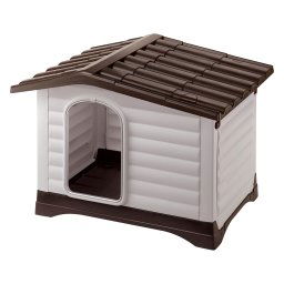 - Dogvilla 110: B 111 x D 84 x H 79 cm - Ferplast Kunststof Hondenhok Dogvilla