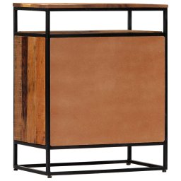 vidaXL Bijzetkast 60x35x76 cm massief gerecycled hout en staal