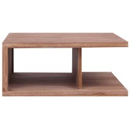 vidaXL Salontafel 70x70x30 cm massief teakhout