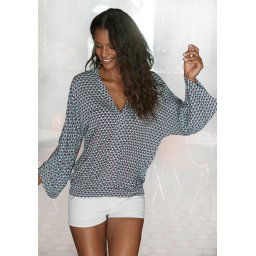 NU 25% KORTING: Buffalo Strandshirt V-hals