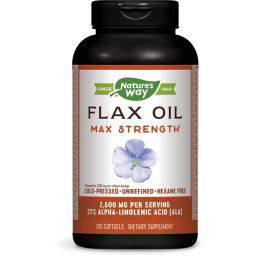EFA Gold hoge potentie vlas olie 1300 mg (200 gelcapsules) - Nature's Way