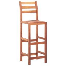 vidaXL Barstoelen 4 st massief acaciahout