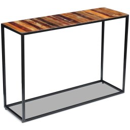 vidaXL Wandtafel 110x35x76 cm massief gerecycled hout