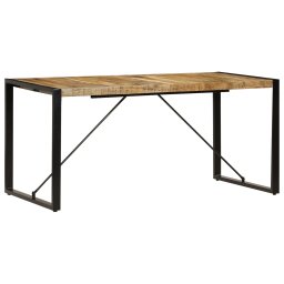 vidaXL Eettafel 160x80x75 cm massief mangohout
