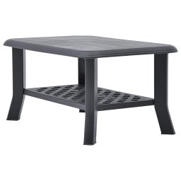 vidaXL Salontafel 90x60x46 cm kunststof antraciet