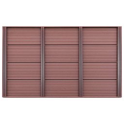 vidaXL Vloerelement voor solardouche 101x63x5,5 cm HKC bruin